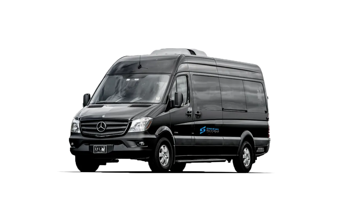 Mercedes-Benz Sprinter with driver in Sri Lanka