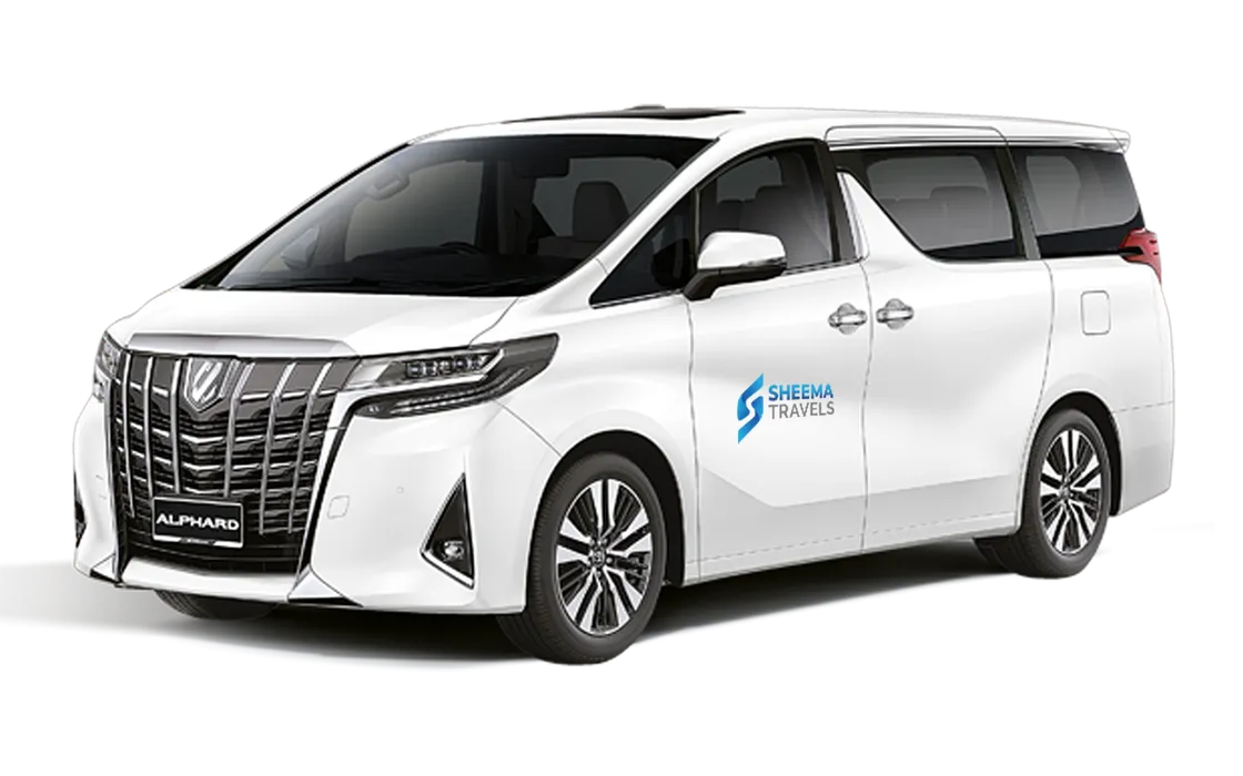 Toyota Vellfire with driver in Sri Lanka